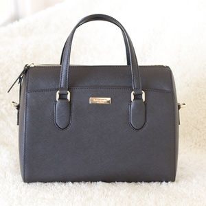 New Kate Spade Lanae Laurel Way Satchel in Black